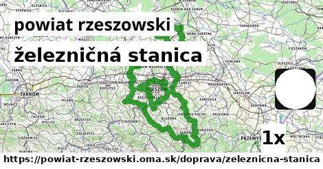 železničná stanica, powiat rzeszowski