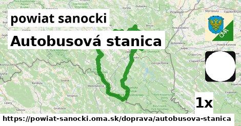 Autobusová stanica, powiat sanocki