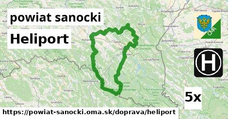 Heliport, powiat sanocki