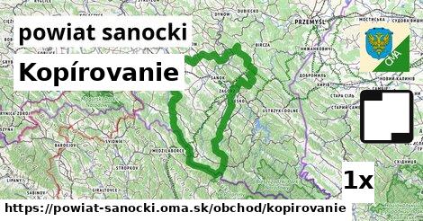 Kopírovanie, powiat sanocki