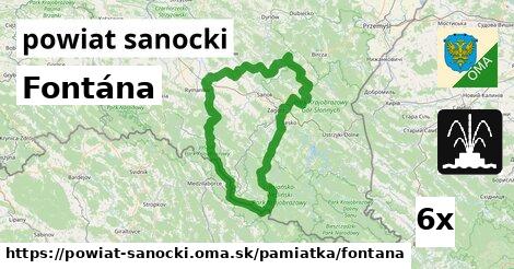 Fontána, powiat sanocki