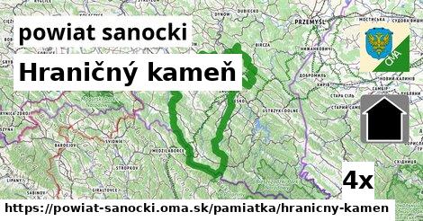 Hraničný kameň, powiat sanocki