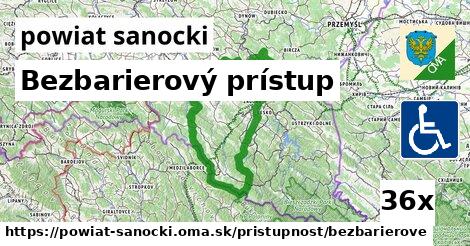 Bezbarierový prístup, powiat sanocki