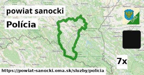 Polícia, powiat sanocki