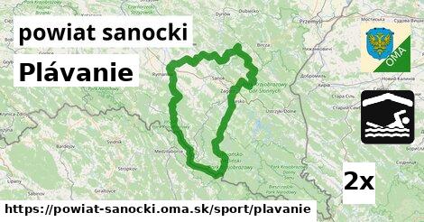 Plávanie, powiat sanocki