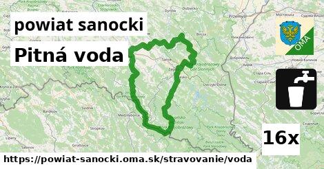 Pitná voda, powiat sanocki