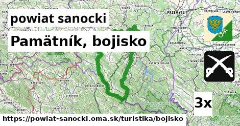 Pamätník, bojisko, powiat sanocki