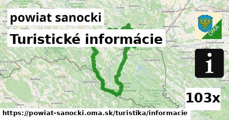 Turistické informácie, powiat sanocki