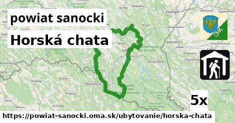 Horská chata, powiat sanocki