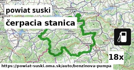 čerpacia stanica, powiat suski