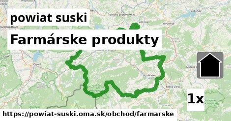 Farmárske produkty, powiat suski