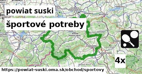 športové potreby, powiat suski