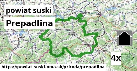Prepadlina, powiat suski