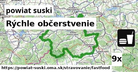 Rýchle občerstvenie, powiat suski