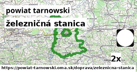 železničná stanica, powiat tarnowski