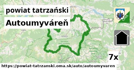 Autoumyváreň, powiat tatrzański