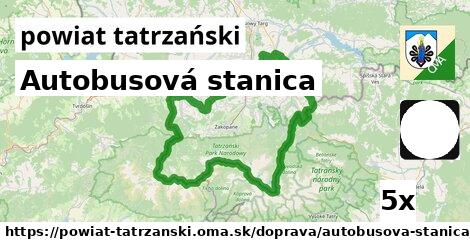 Autobusová stanica, powiat tatrzański