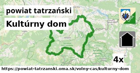 Kultúrny dom, powiat tatrzański