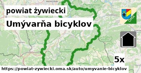 Umývarňa bicyklov, powiat żywiecki