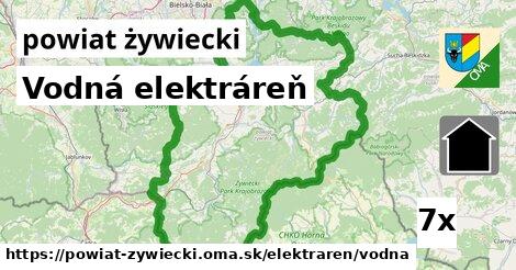 Vodná elektráreň, powiat żywiecki