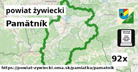 Pamätník, powiat żywiecki