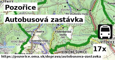 Autobusová zastávka, Pozořice