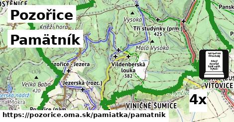 Pamätník, Pozořice