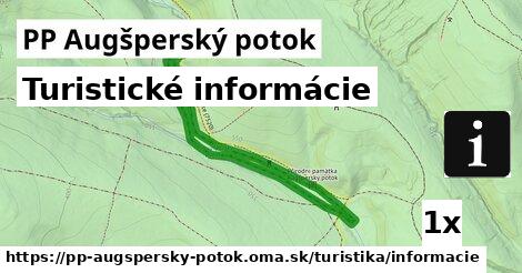 turistické informácie v PP Augšperský potok