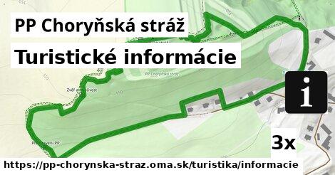 Turistické informácie, PP Choryňská stráž
