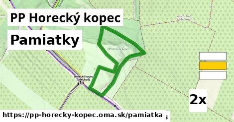 pamiatky v PP Horecký kopec