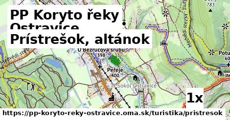 Prístrešok, altánok, PP Koryto řeky Ostravice