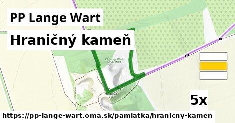 Hraničný kameň, PP Lange Wart