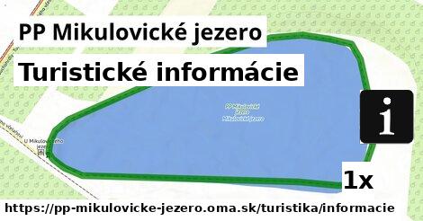 Turistické informácie, PP Mikulovické jezero