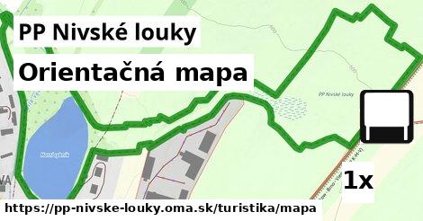 Orientačná mapa, PP Nivské louky