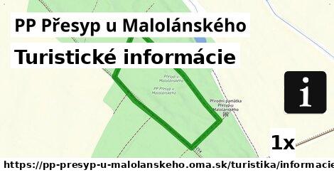 Turistické informácie, PP Přesyp u Malolánského