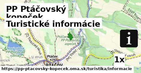 Turistické informácie, PP Ptáčovský kopeček