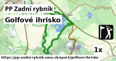 golfové ihrisko v PP Zadní rybník
