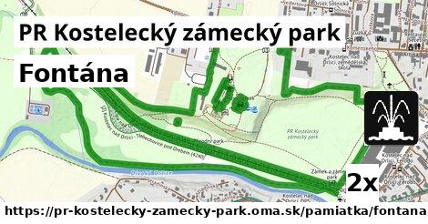 Fontána, PR Kostelecký zámecký park