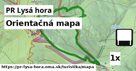 Orientačná mapa, PR Lysá hora