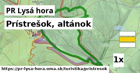 Prístrešok, altánok, PR Lysá hora