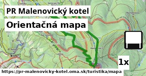 Orientačná mapa, PR Malenovický kotel