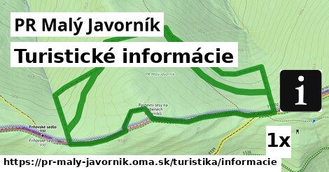 Turistické informácie, PR Malý Javorník