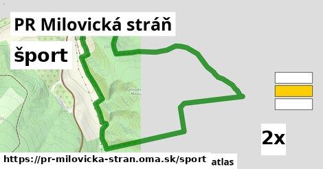 šport v PR Milovická stráň