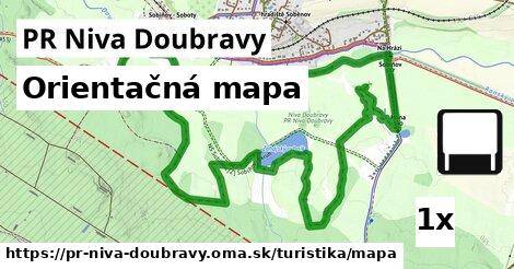 Orientačná mapa, PR Niva Doubravy