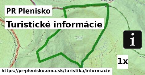 Turistické informácie, PR Plenisko