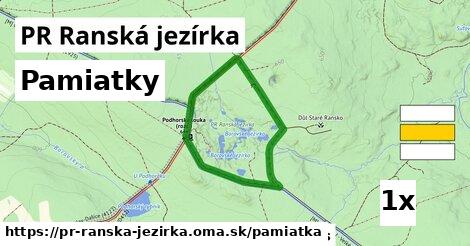 pamiatky v PR Ranská jezírka