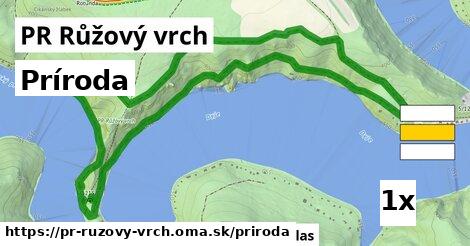 príroda v PR Růžový vrch