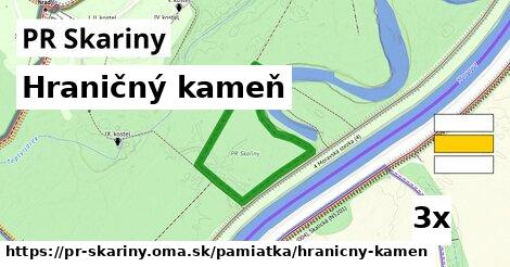 Hraničný kameň, PR Skariny