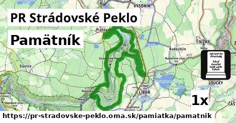 pamätník v PR Strádovské Peklo