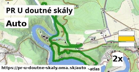 auto v PR U doutné skály